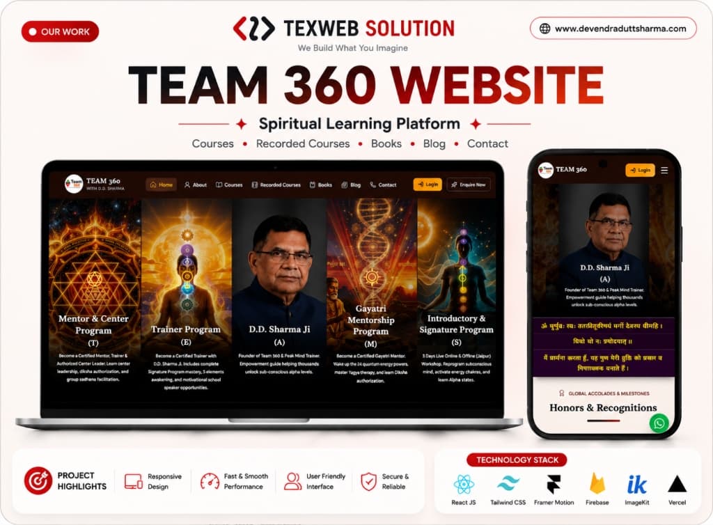 Team 360 with D.D. Sharma : Spiritual & Mind Mentorship Platform