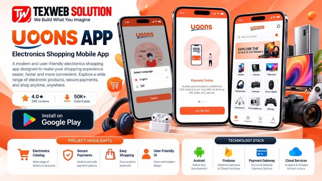 Uoons : Electronics Shopping Mobile App